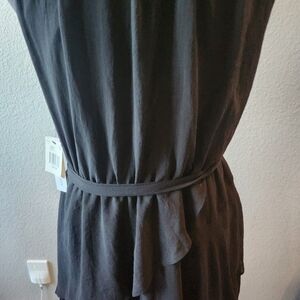 Chic Black Dress with Belt